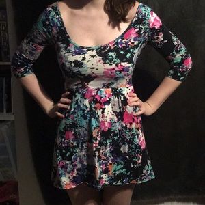 Floral print summer dress